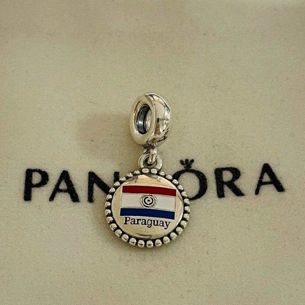 Pandora Paraguay Flag Exclusive Charm Pendant